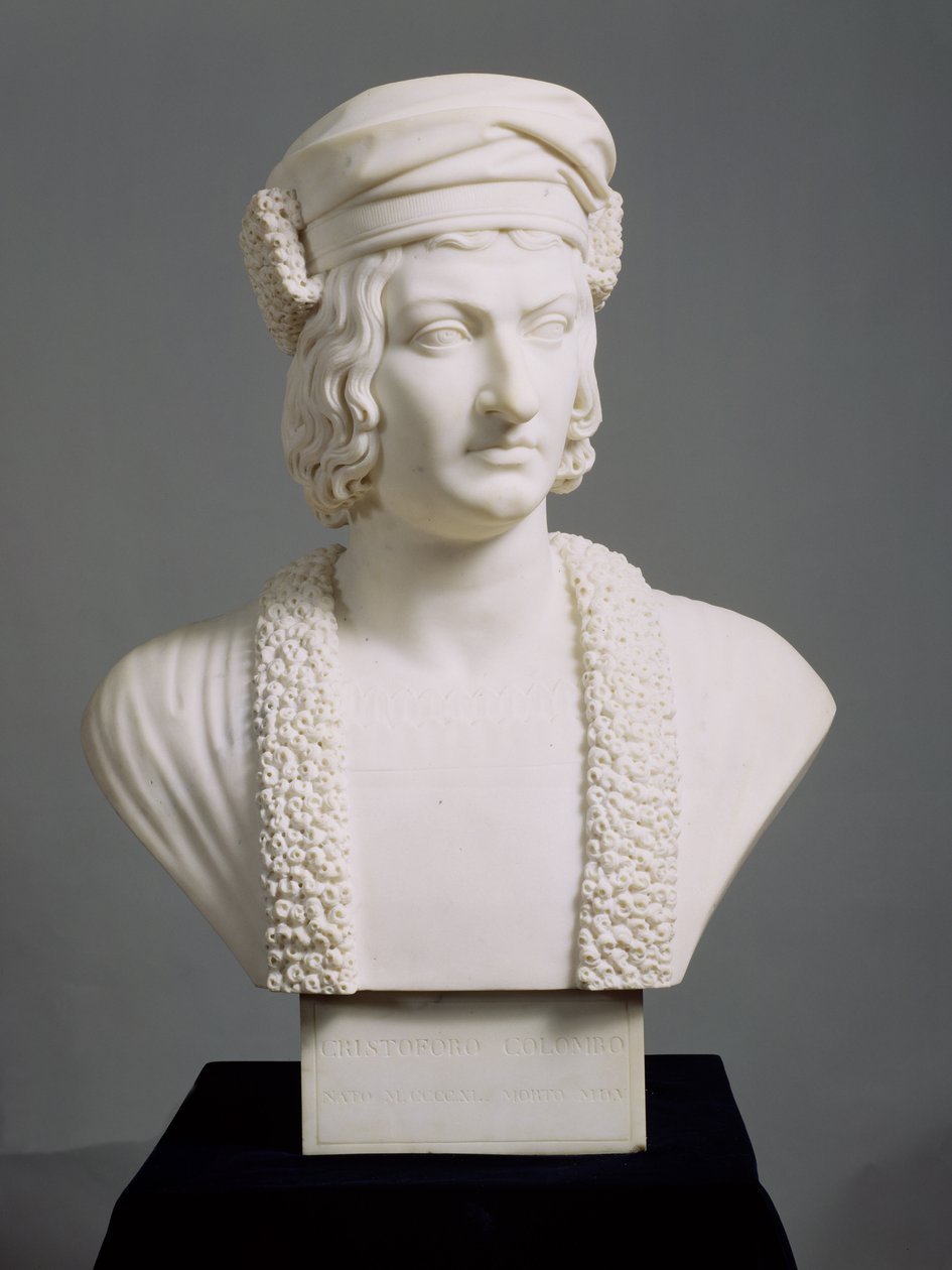 Kolumbusz Kristóf (1446-1506) 1836-45 körül (márvány) alkotó: Joseph Gott