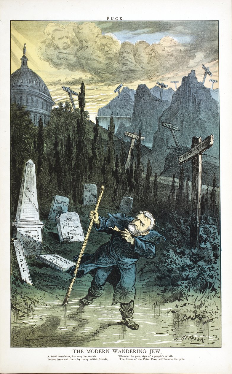 A modern vándorló zsidó, 1880 alkotó: Joseph Keppler