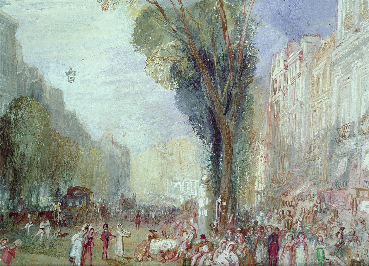 Boulevard des Italiens, Párizs alkotó: Joseph Mallord William Turner