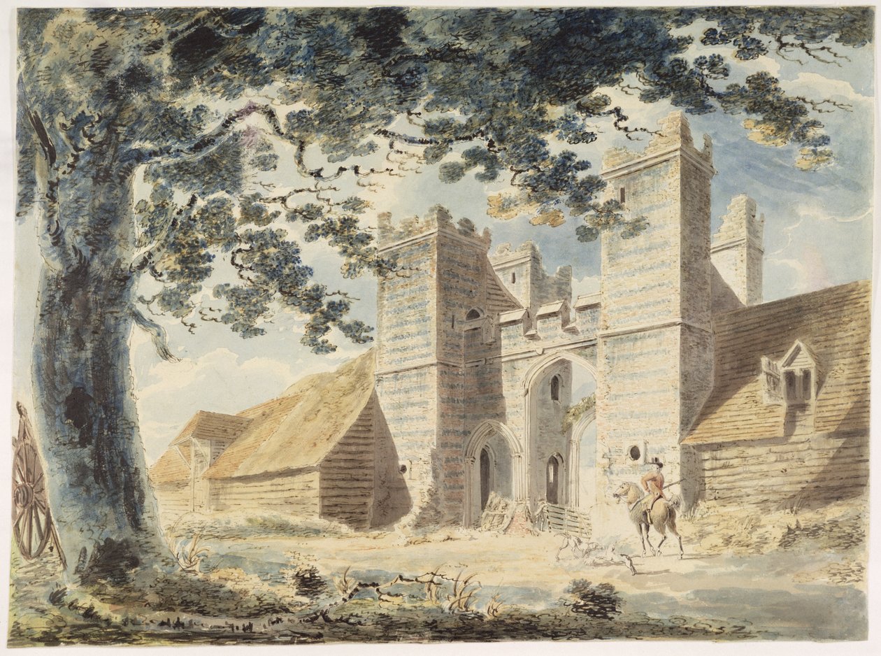Dent de Lion, Margate, 1791 körül (wc grafit felett, tollal és tintával a papíron) alkotó: Joseph Mallord William Turner