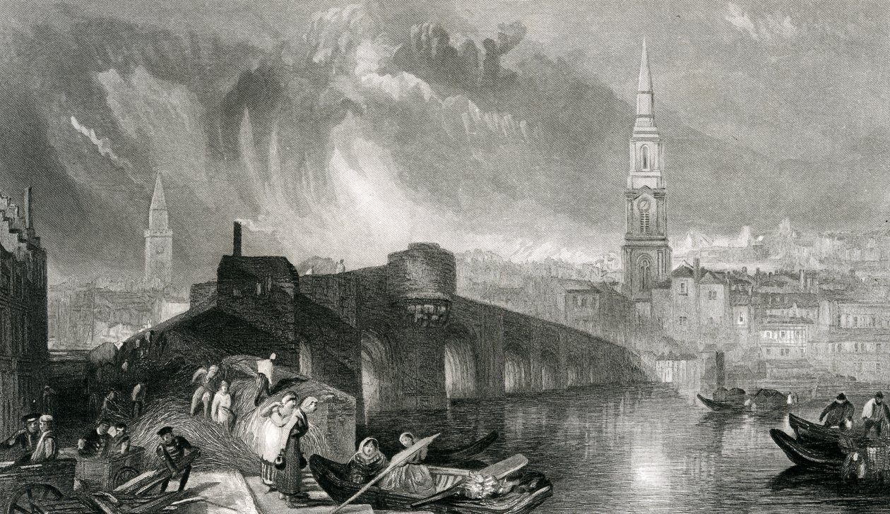 Inverness, W. Miller metszete, 1836 alkotó: Joseph Mallord William Turner