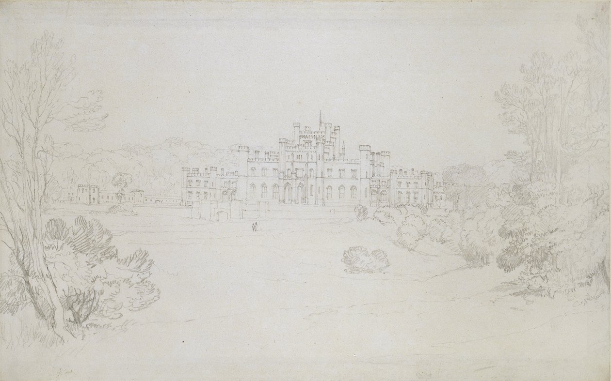 Lowther Castle, 1809 (grafit, vászonpapír) alkotó: Joseph Mallord William Turner