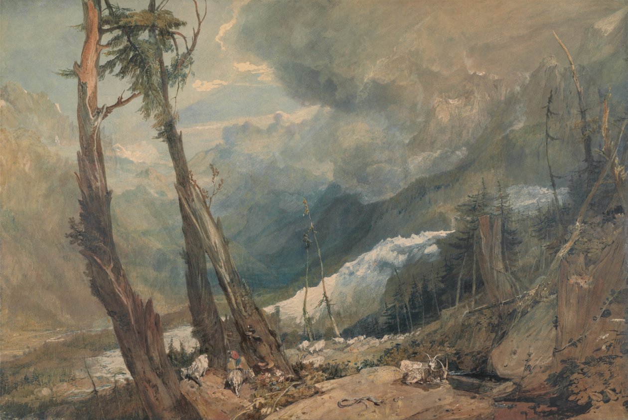 Mer de Glace, a Chamouni -völgyben, Svájcban alkotó: Joseph Mallord William Turner