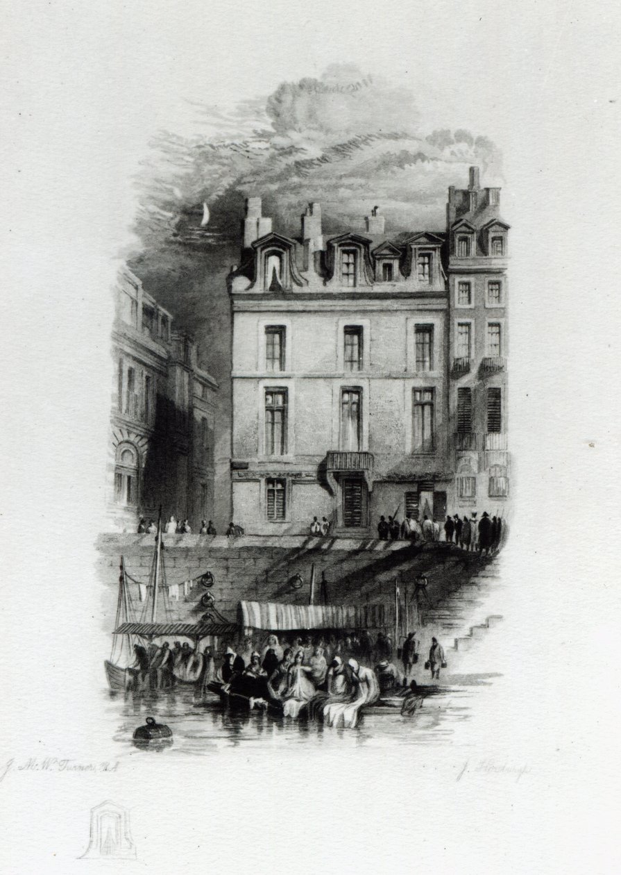 Napóleon szállása a Quai Conti-on, 1834-36 alkotó: Joseph Mallord William Turner