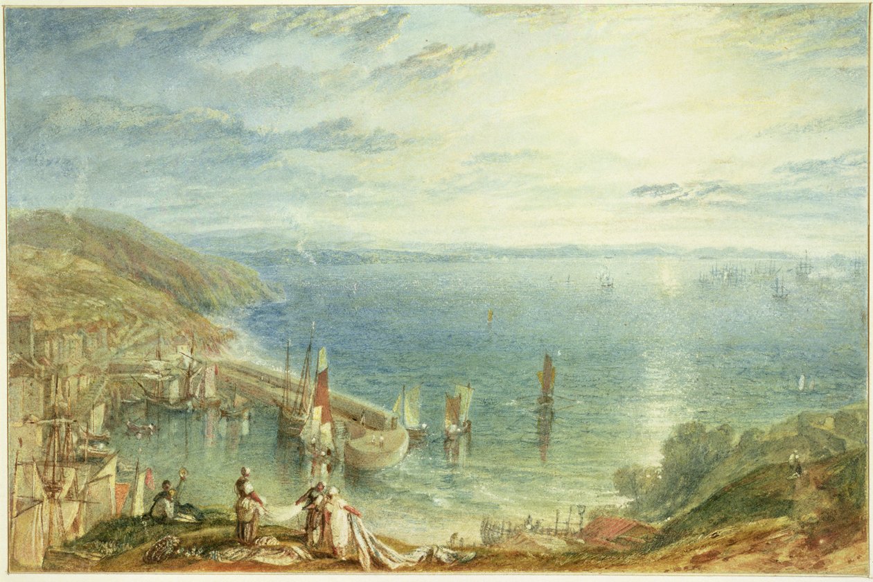 No.1790 Torbay Brixhamből, 1816-1717 körül alkotó: Joseph Mallord William Turner