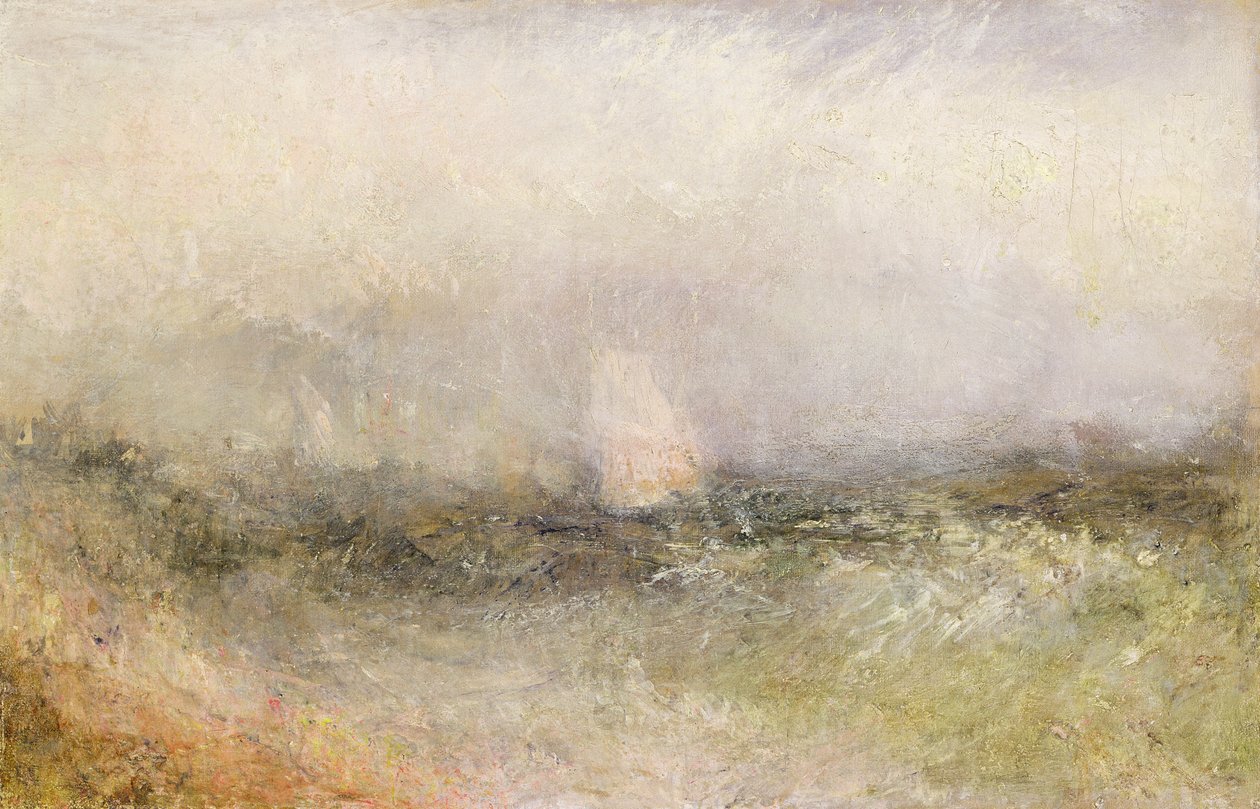 Off the Nore: Wind and Water, 1840-5 (olaj, papír, vászonra fektetve) alkotó: Joseph Mallord William Turner