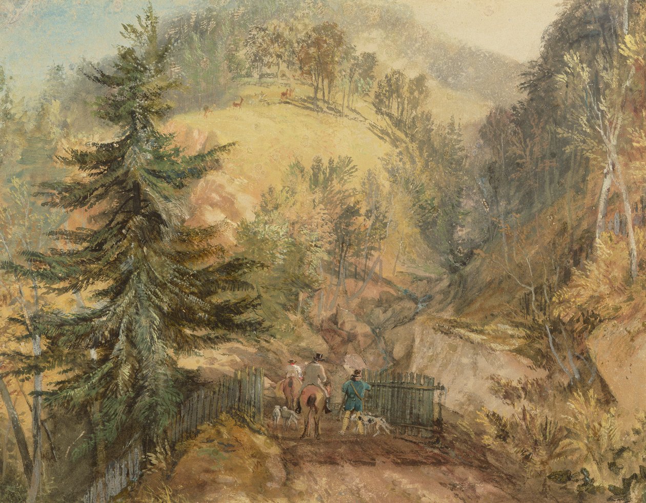 A Chevin, Otley, 1818 körül alkotó: Joseph Mallord William Turner