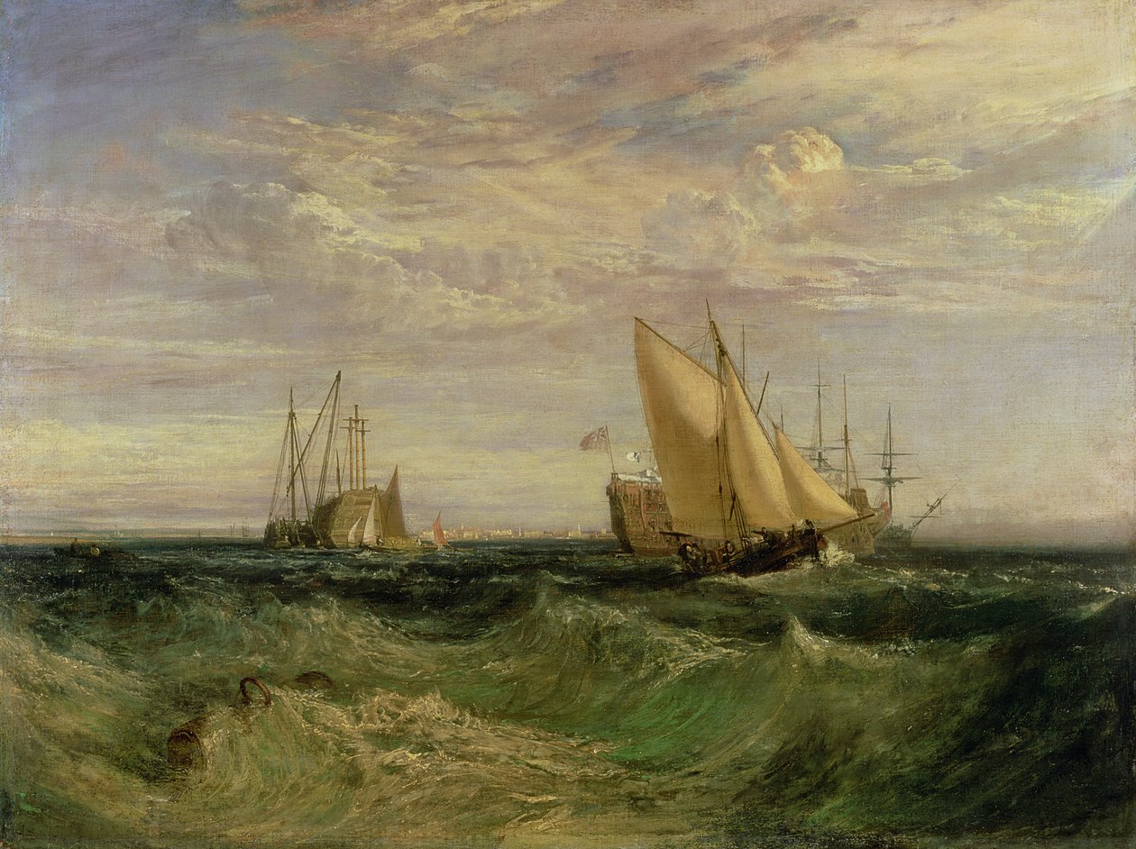 A Temze és a Medway összefolyása, 1808 körül alkotó: Joseph Mallord William Turner