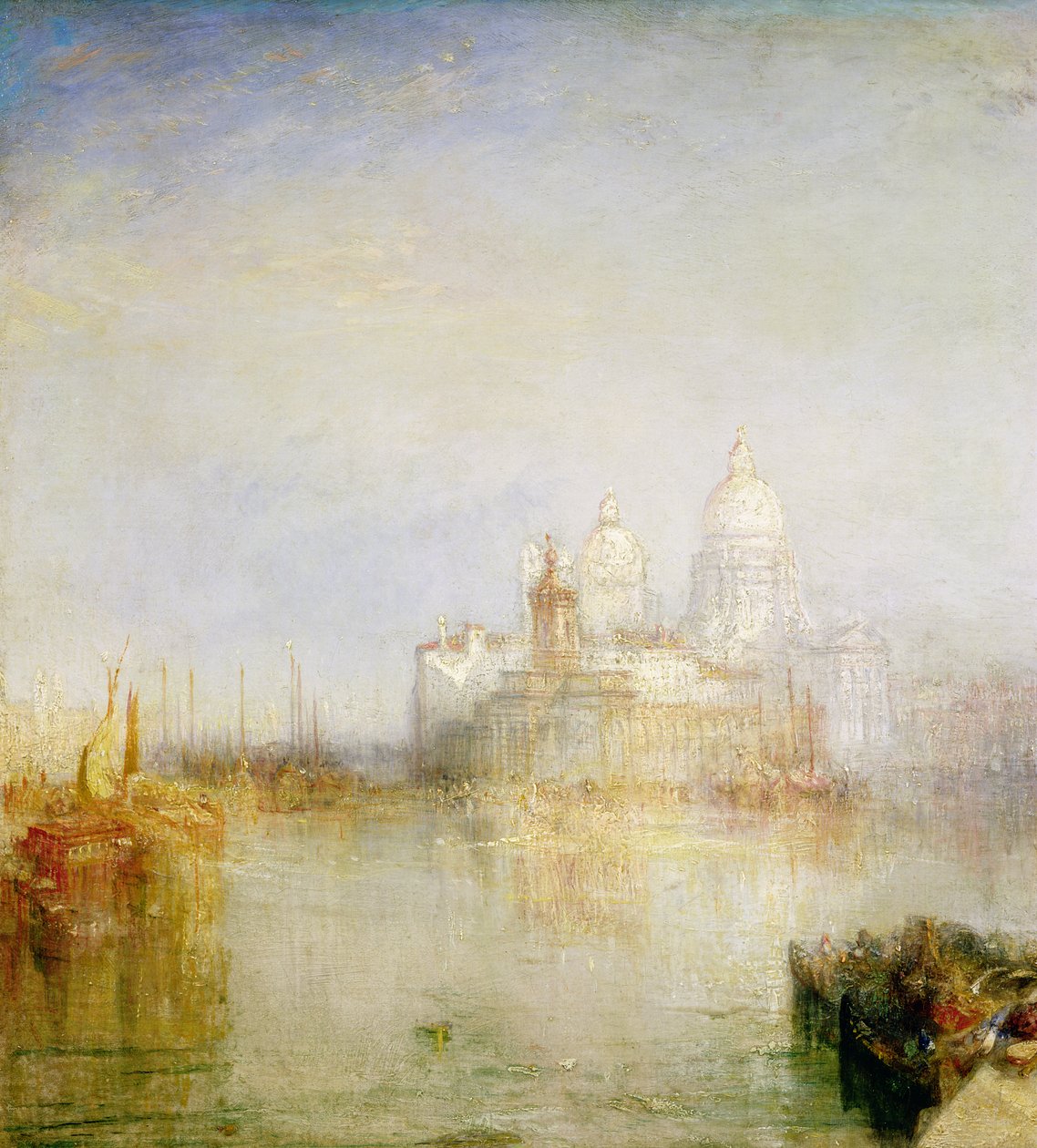 A Dogana és a Santa Maria della Salute, Velence, 1843 (részlet) alkotó: Joseph Mallord William Turner