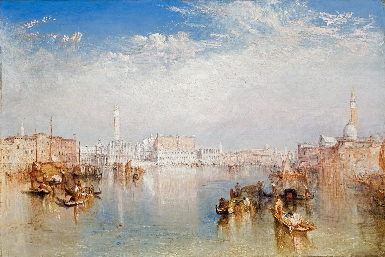 Kilátás Velencére: A hercegi palota, Dogana és San Giorgio egy része, 1841 alkotó: Joseph Mallord William Turner