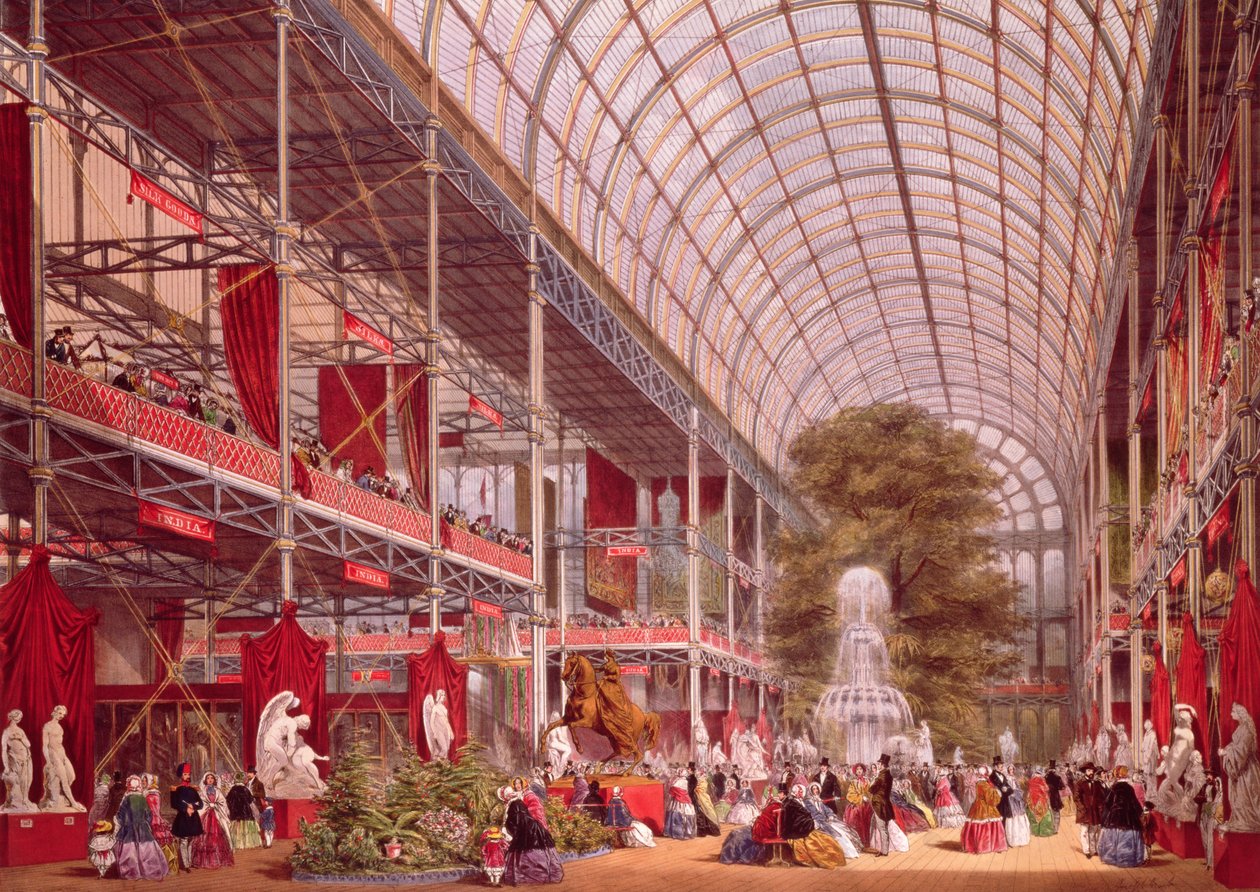 A Transept az 1851-es nagy ipari kiállításon, 4. tábla a "Dickenson