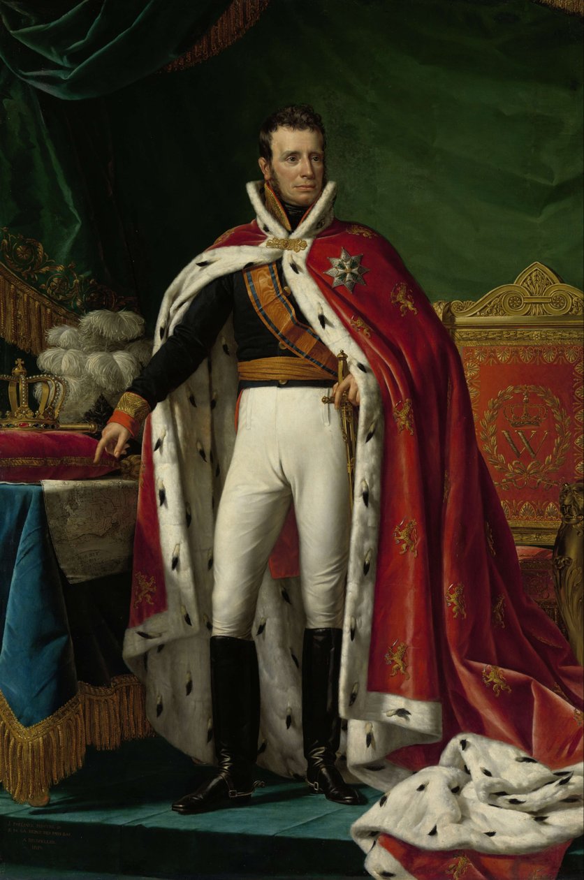 I. Vilmos holland király portréja alkotó: Joseph Paelinck