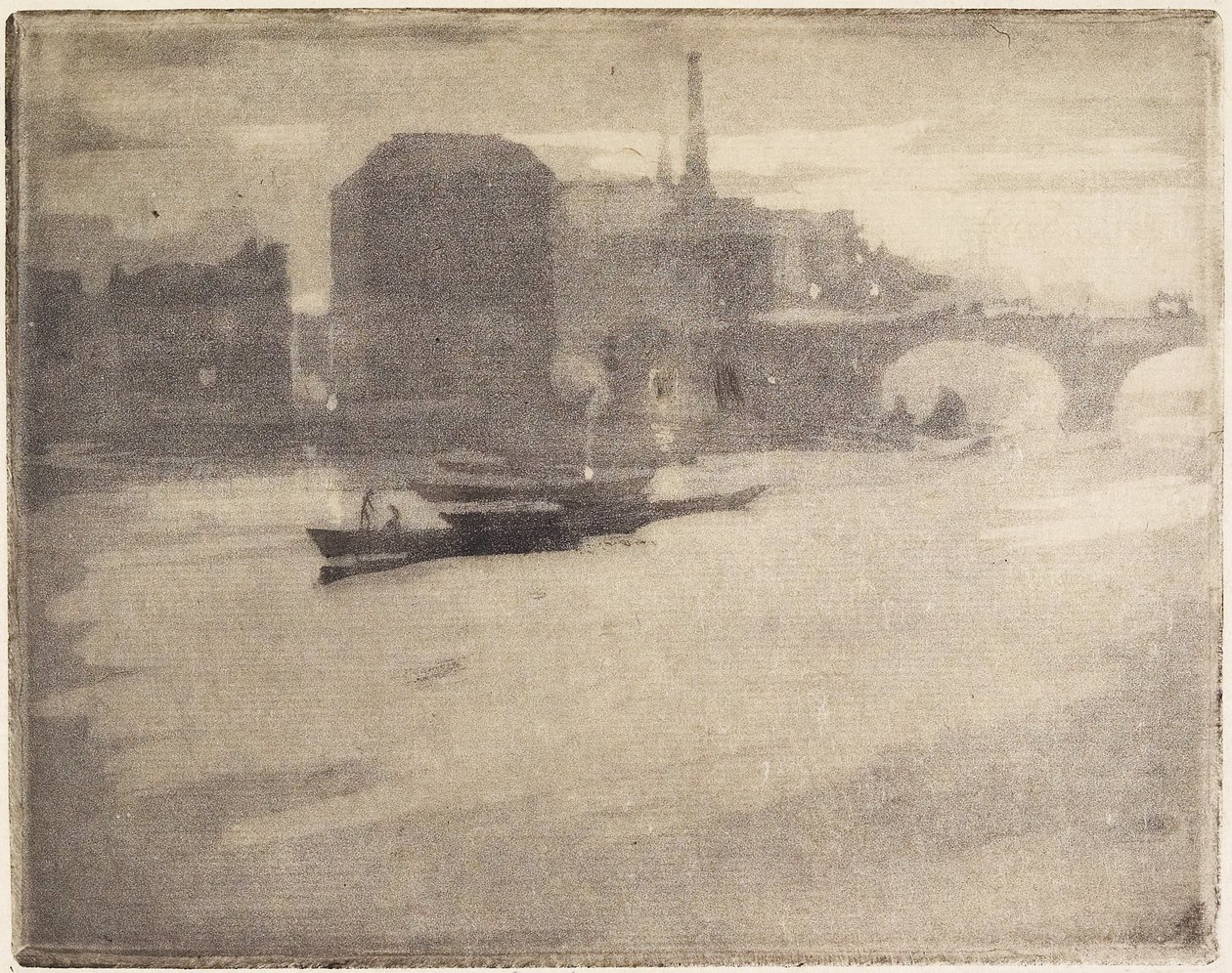 La Tamise (A Temze), 1894 alkotó: Joseph Pennell