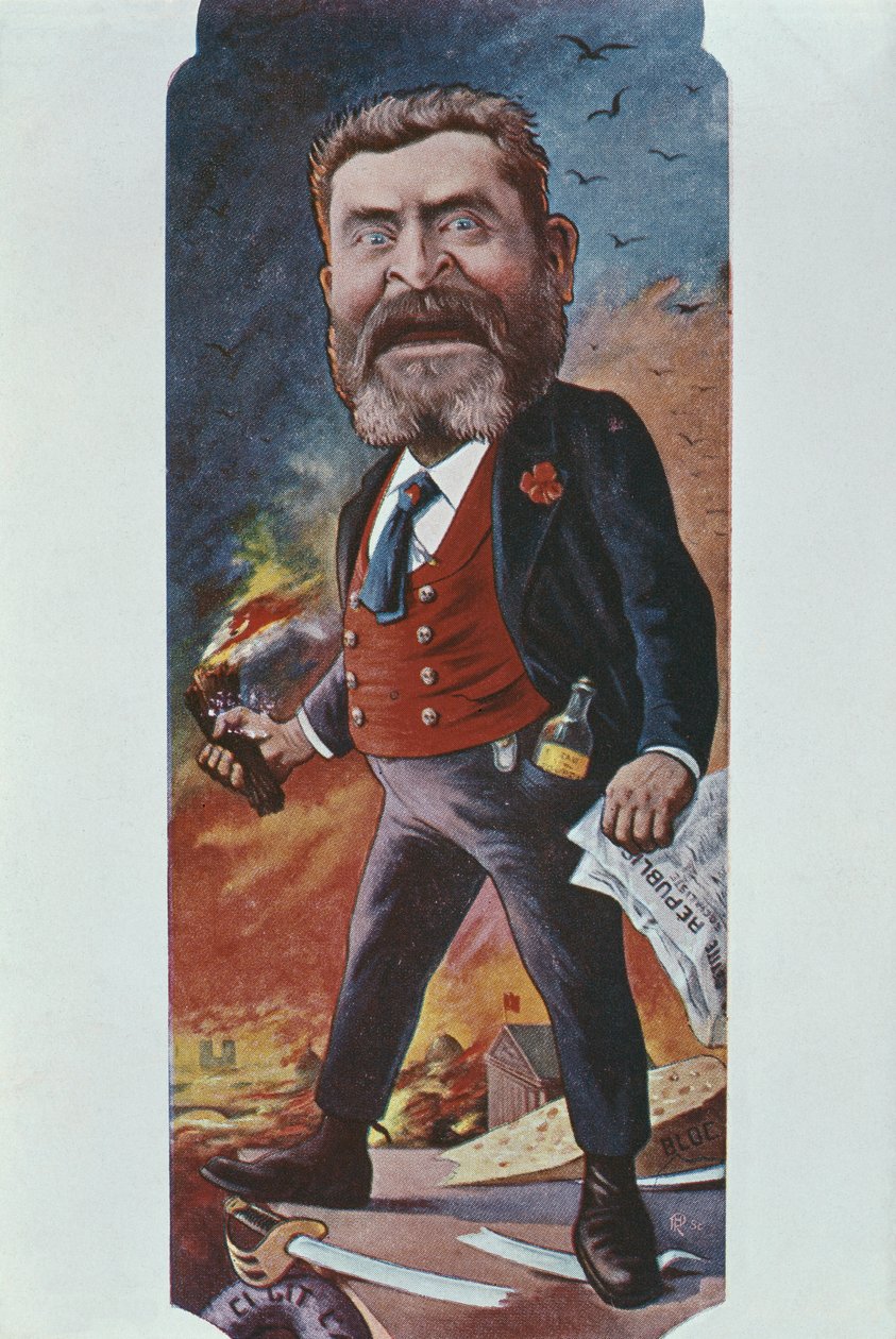 Jean Jaures karikatúrája, 1900 után alkotó: Joseph Sirat