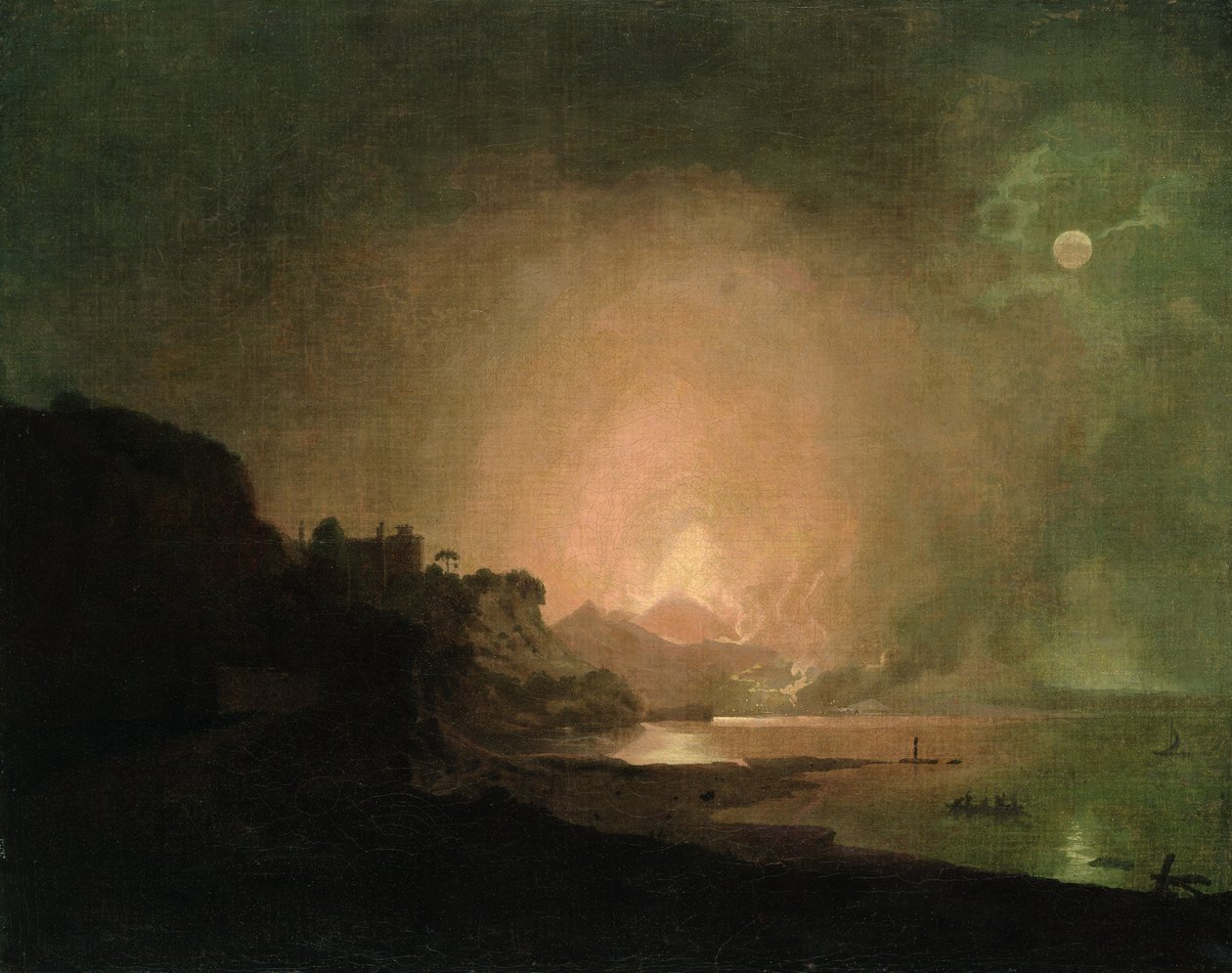 A Vezúv kitörése alkotó: Joseph Wright of Derby
