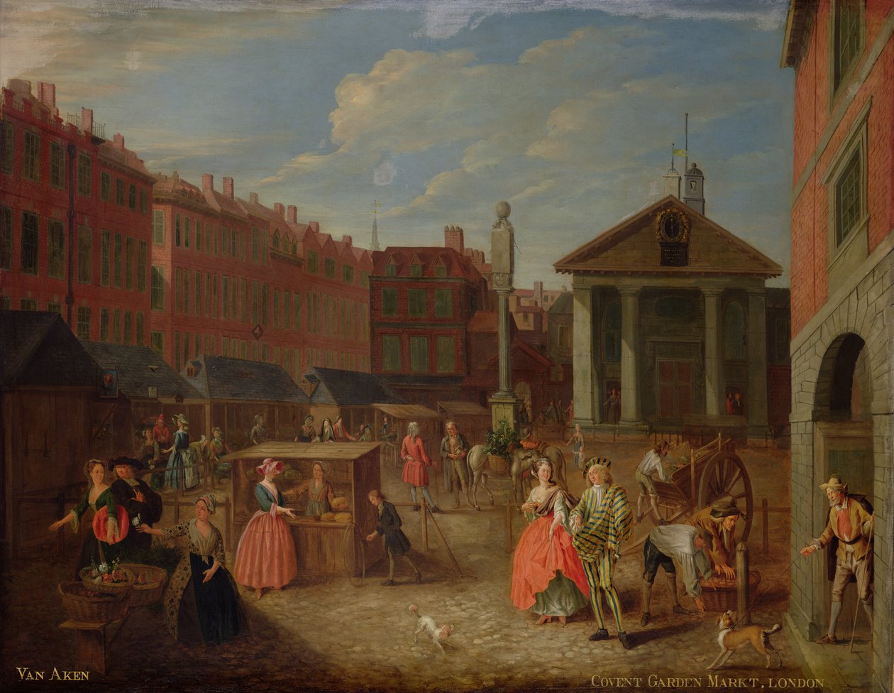 A Covent Garden látképe (lásd 145738 a párhoz) alkotó: Joseph van Aken