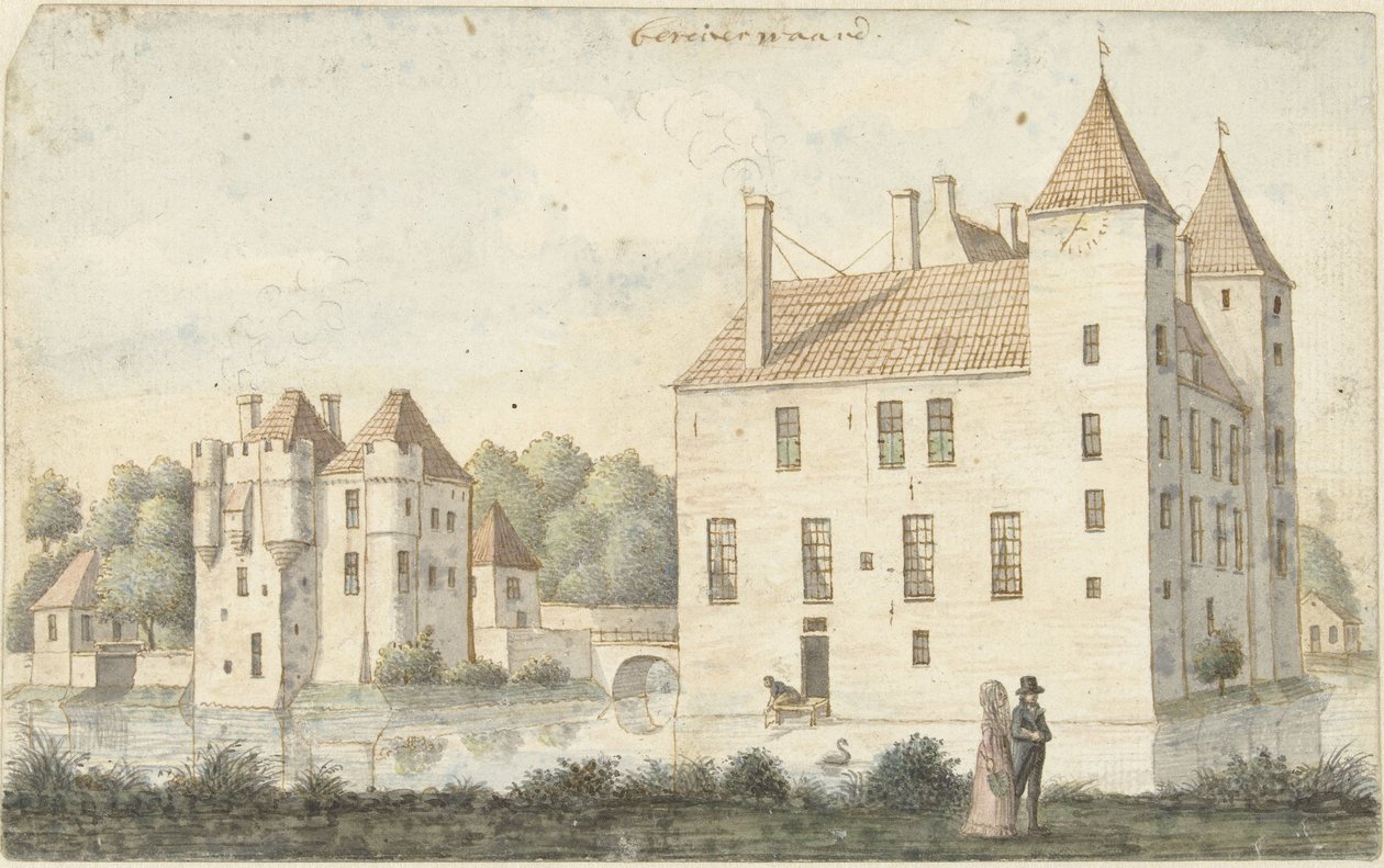 Beverweerd kastély Beveiver érdemes (cím a tárgyon) alkotó: Joseph Adolf Schmetterling