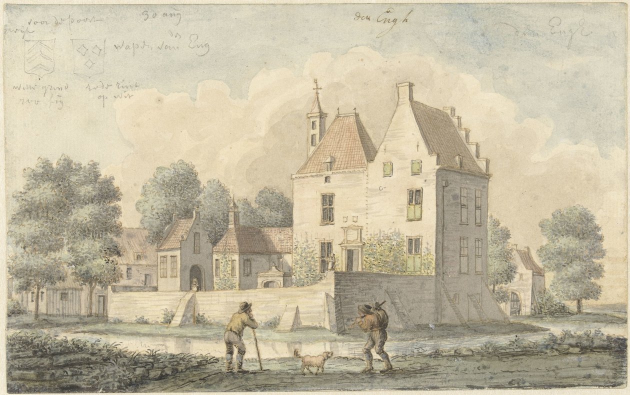 De Eng kastély Vleuten közelében alkotó: Joseph Adolf Schmetterling