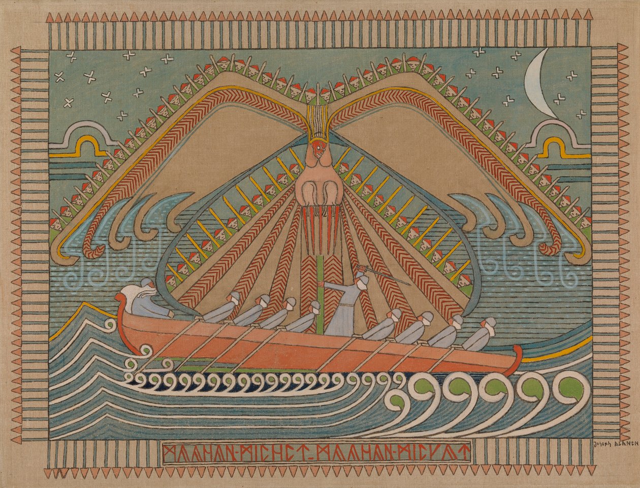 A Sampo védelme, 1910-1912. alkotó: Joseph Alanen