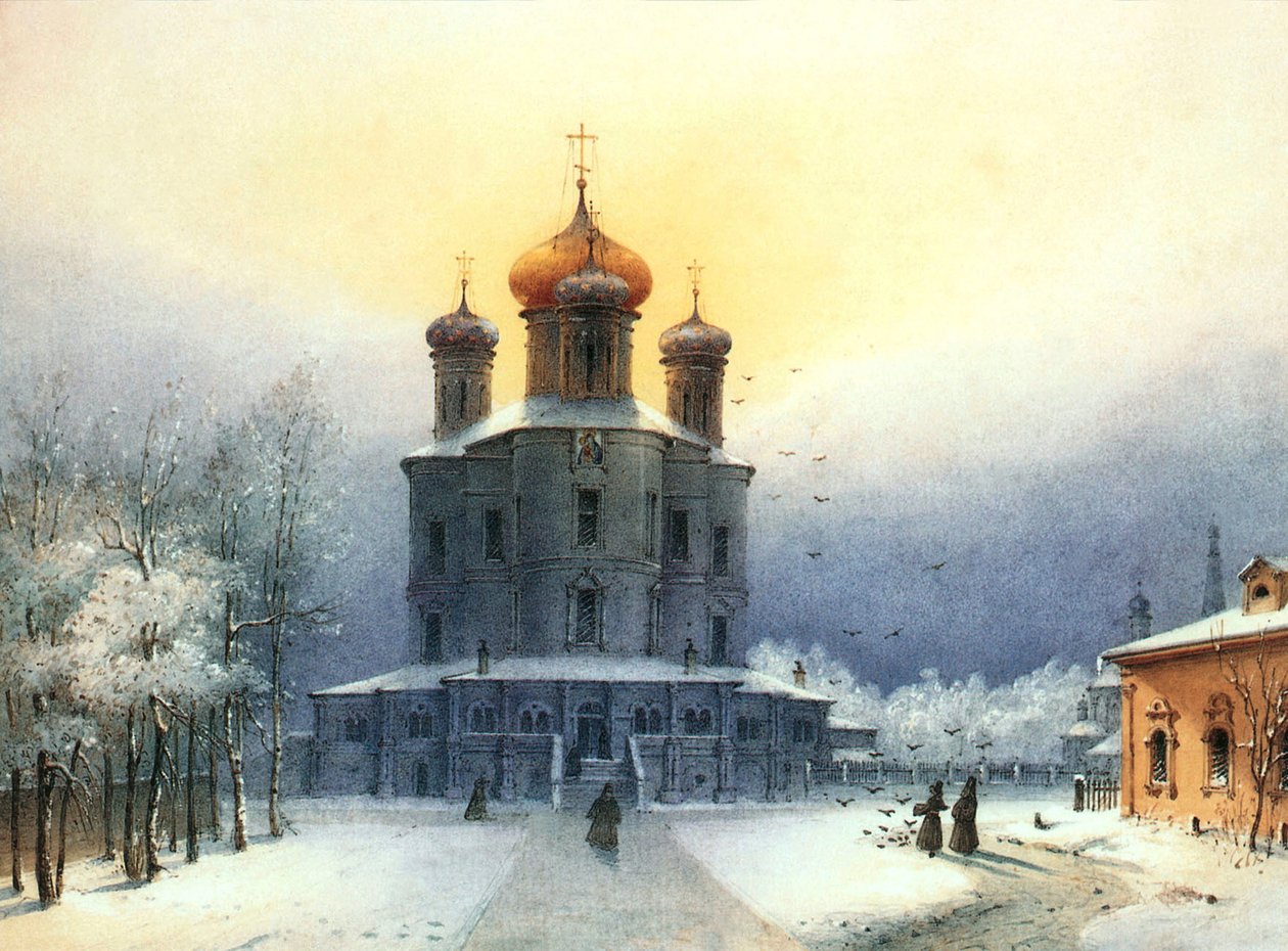 Donskoy kolostor, 1850-es évek. alkotó: Joseph Andreas Weiss