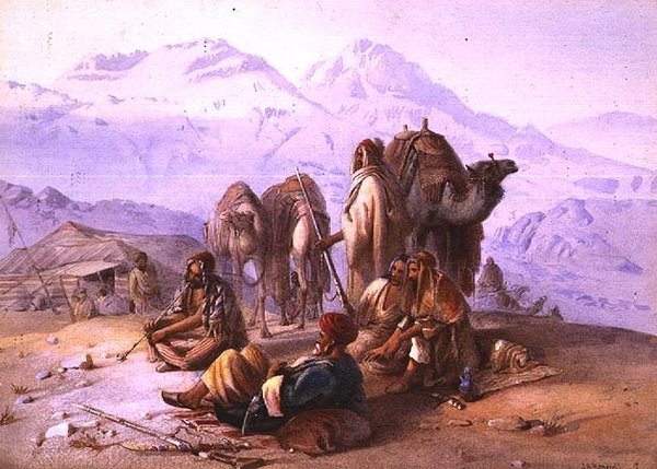 Egy arab tábor alkotó: Joseph Austin Benwell