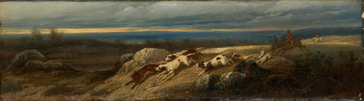 Fuchsjagd alkotó: Joseph Beaume