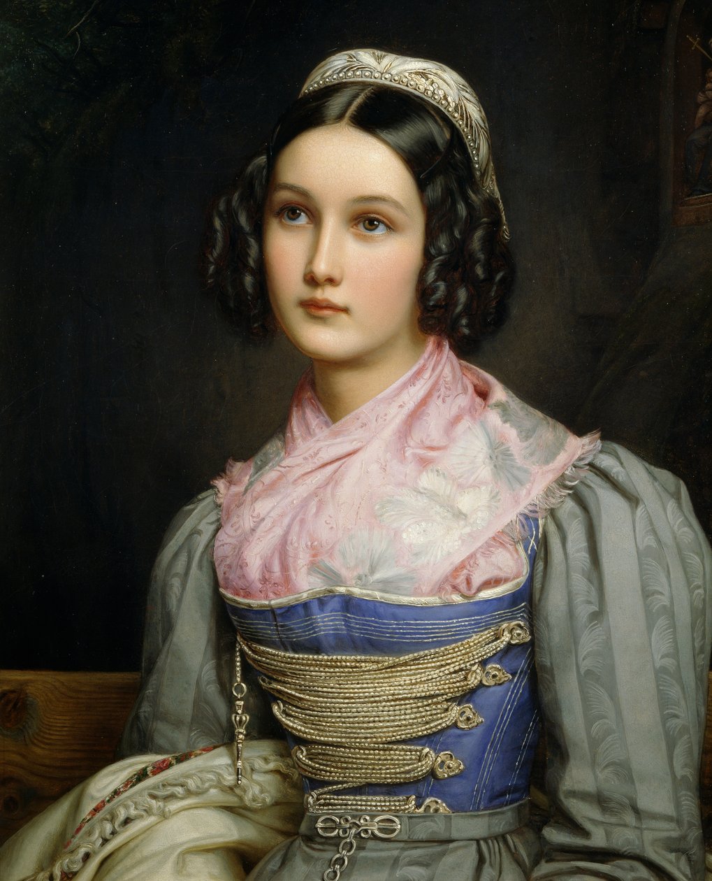Helene Sedelmayer portréja alkotó: Joseph Carl Stieler