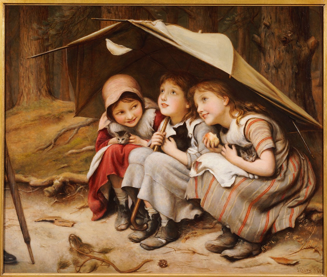 Három kis cica, 1883 alkotó: Joseph Clark