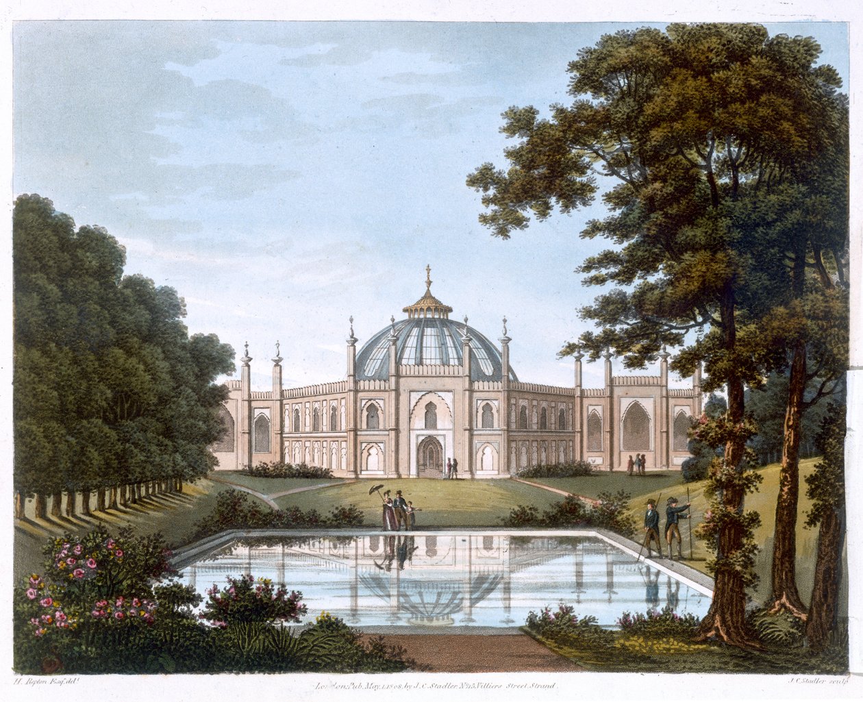 Brighton pavilon, Sussex, 1816 alkotó: Joseph Constantine Stadler