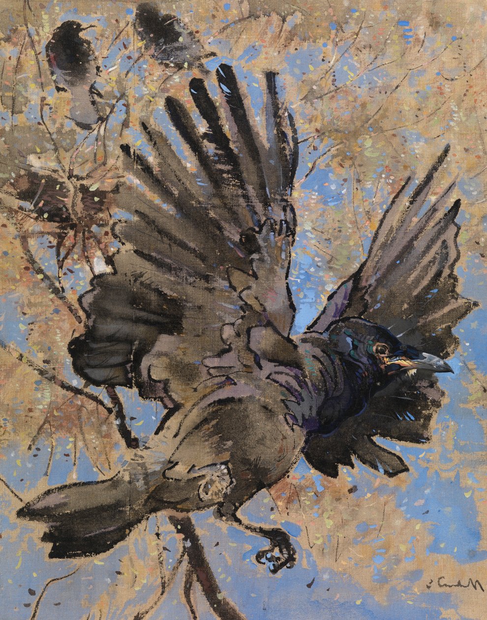The Rooks Nest (gouache vászon) alkotó: Joseph Crawhall