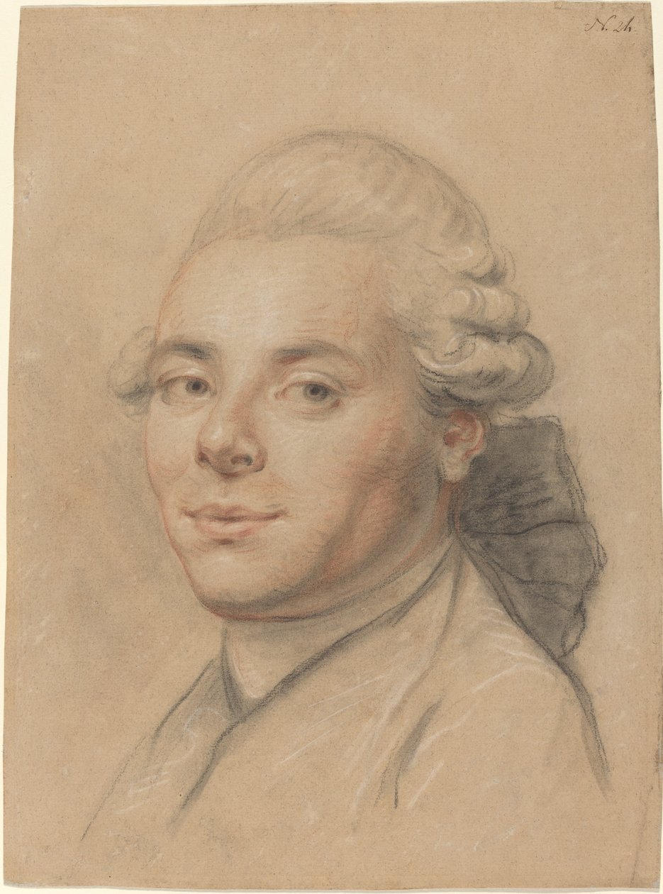 Egy úriember feje [recto] alkotó: Joseph Ducreux