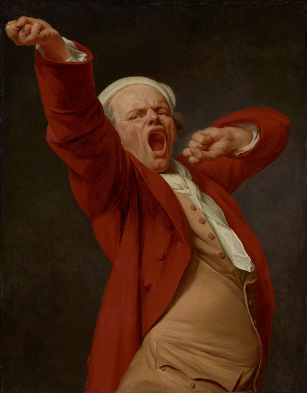 Önarckép, ásítás alkotó: Joseph Ducreux