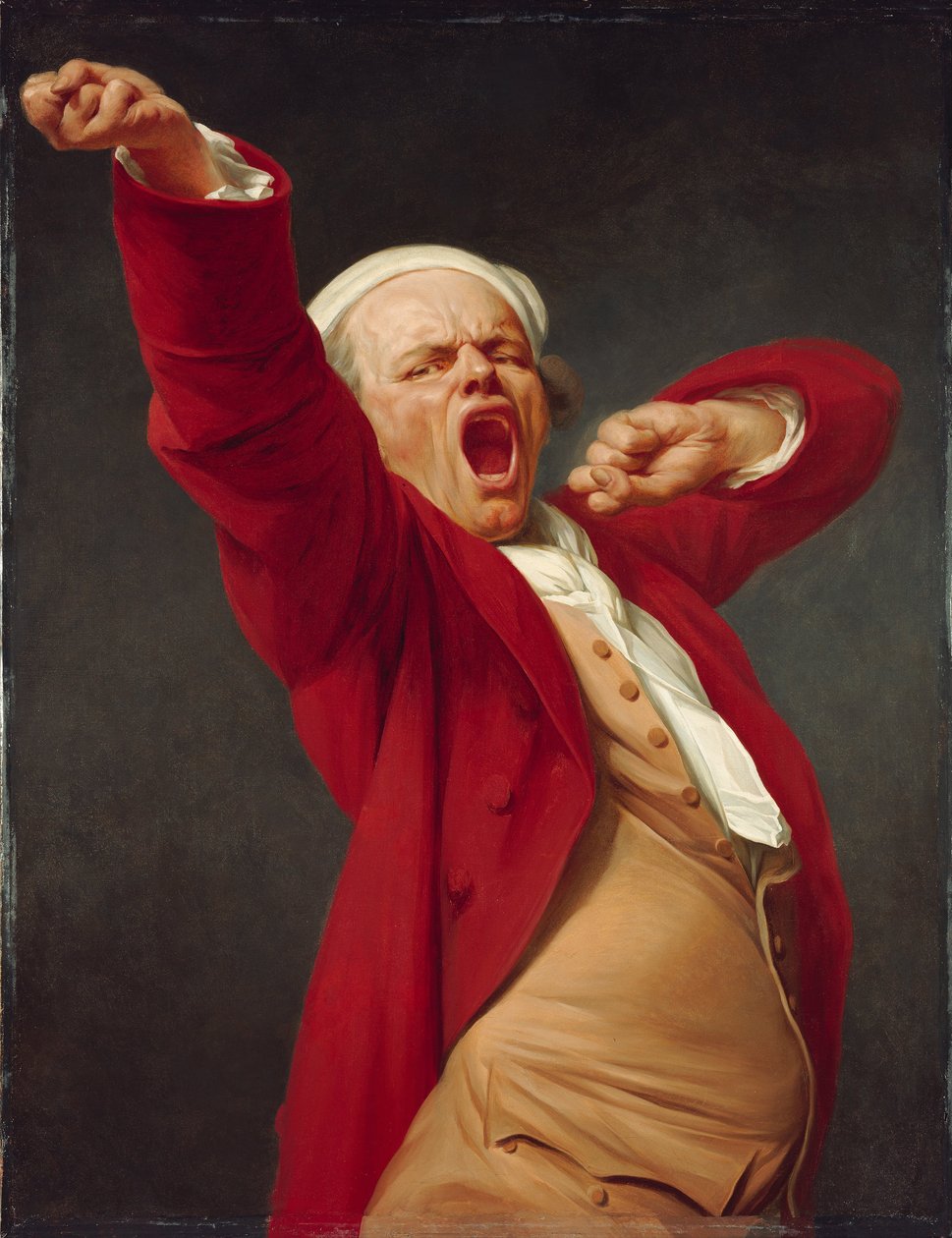 Önarckép, Ásító, kb. 1783 alkotó: Joseph Ducreux