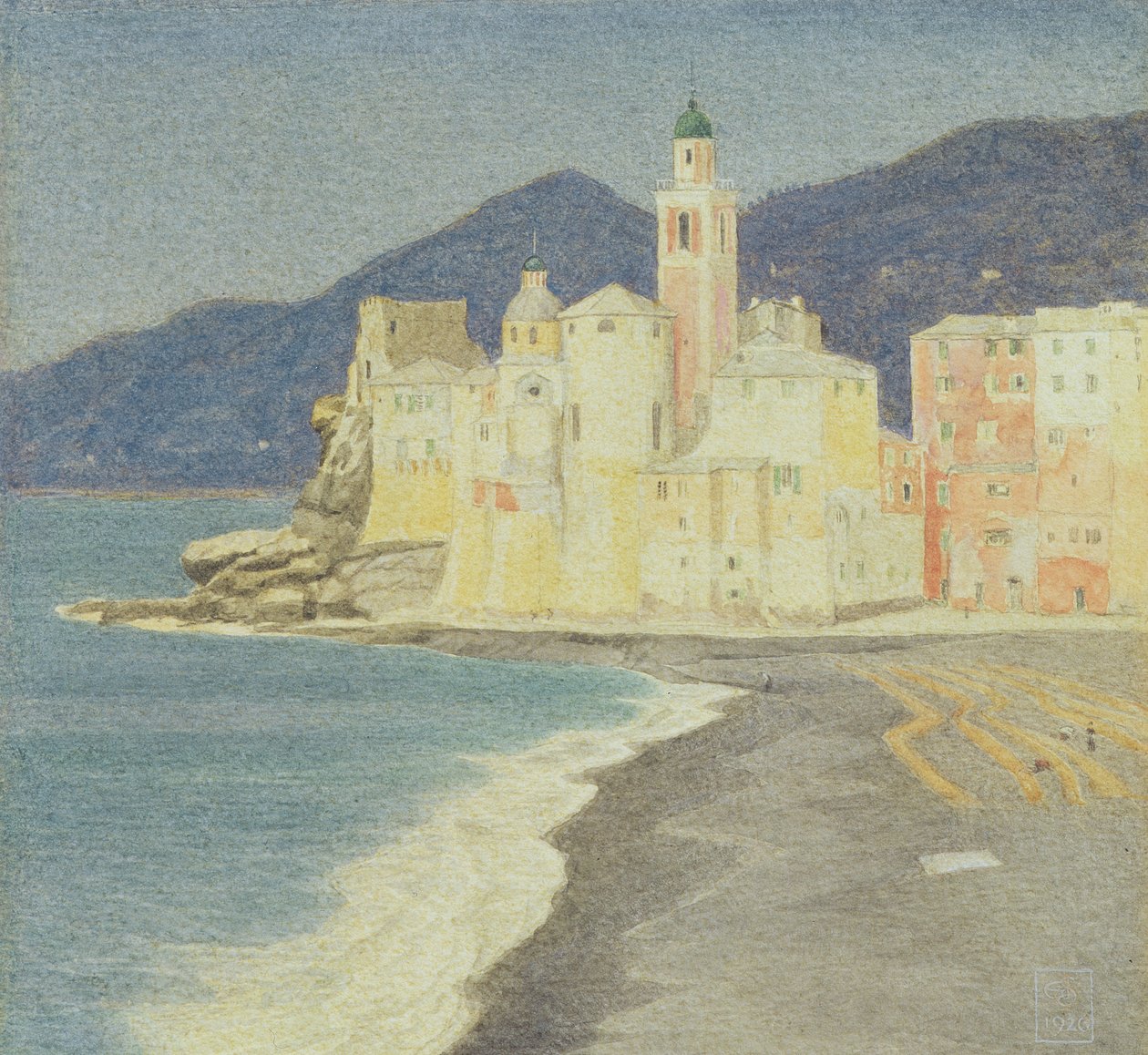 Camogli, 1926 (wc papíron) alkotó: Joseph Edward Southall