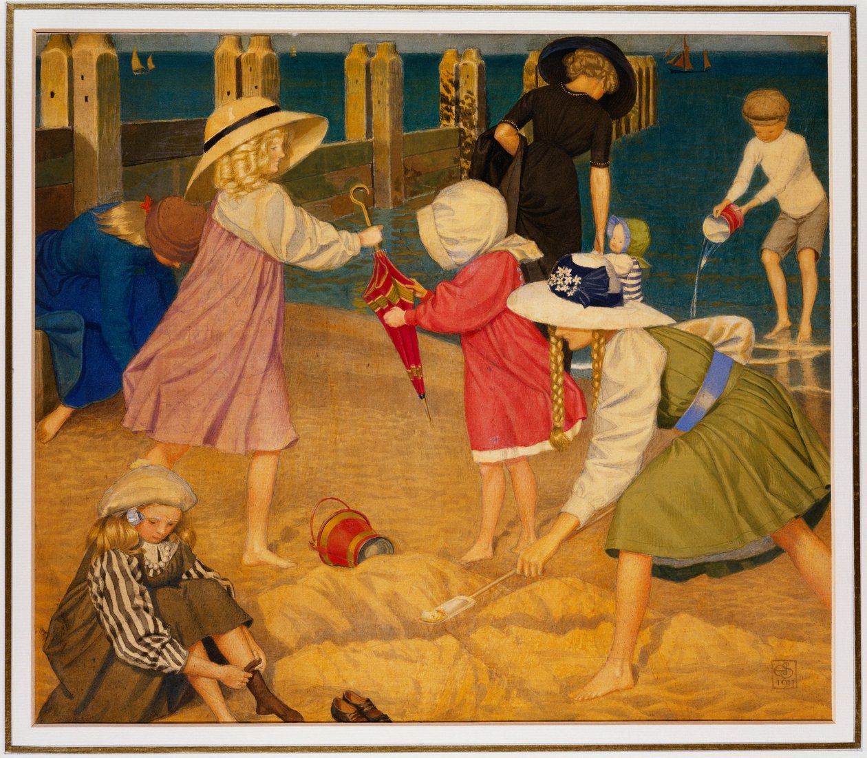 A tengerparton, Southwold alkotó: Joseph Edward Southall