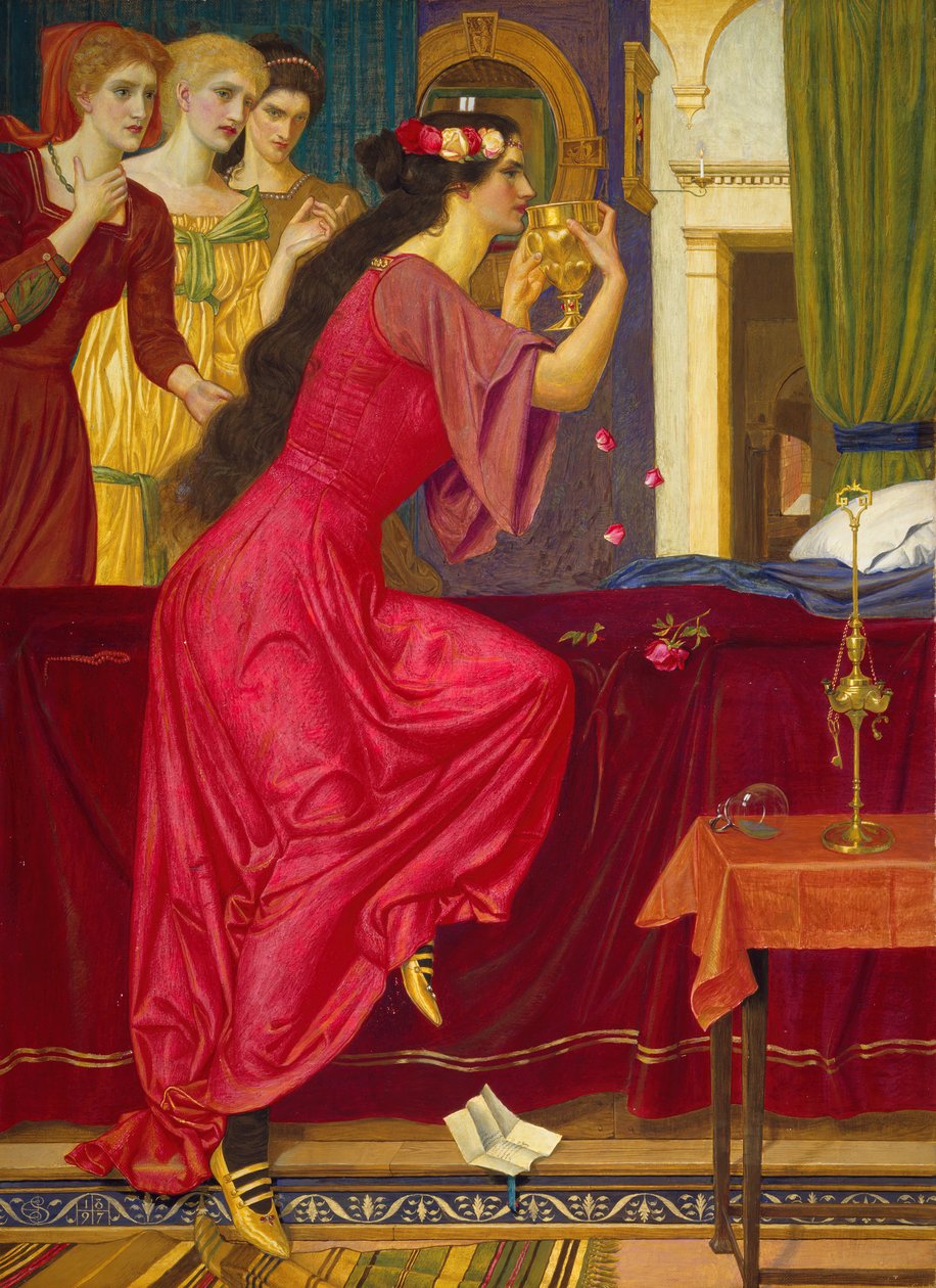 Sigismonda Drinking The Poison, c1897. alkotó: Joseph Edward Southall