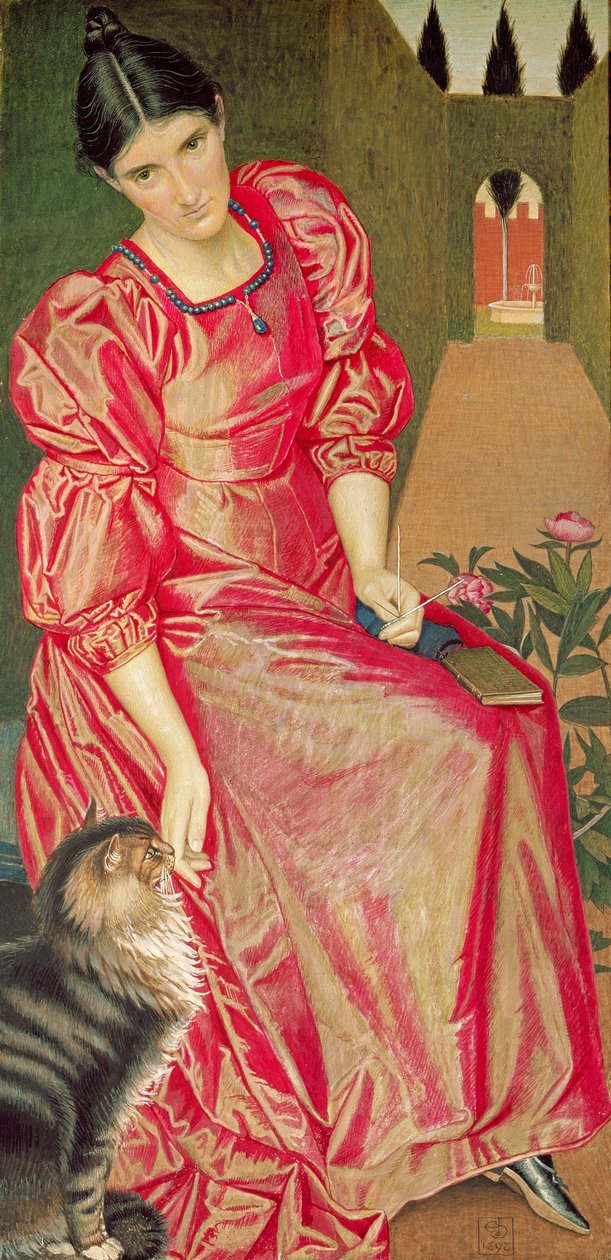 A zárt kert, 1898 (wc) alkotó: Joseph Edward Southall