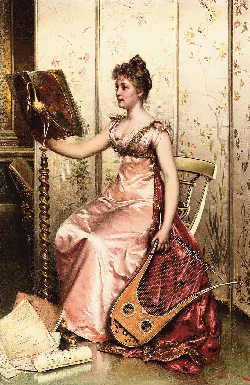 The Recital (olaj, vászon) alkotó: Joseph Frederick Charles Soulacroix