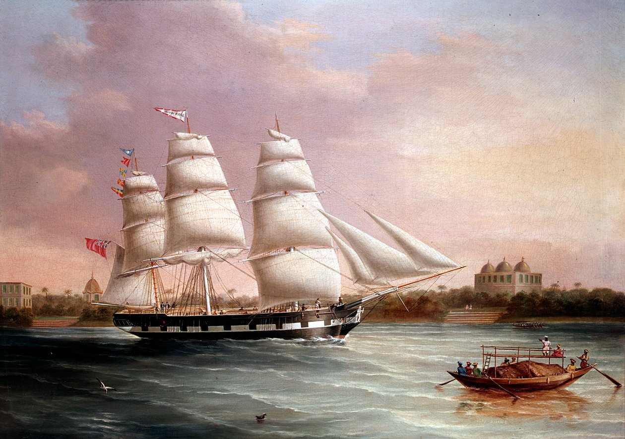 John Wood közeledik Bombayhoz, 1850. alkotó: Joseph Heard