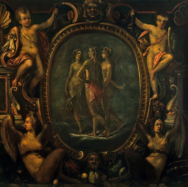 A három grácia (olaj, vászon) alkotó: Joseph Heintz