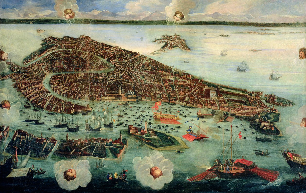 Velence madártávlatból alkotó: Joseph Heintz der Jüngere
