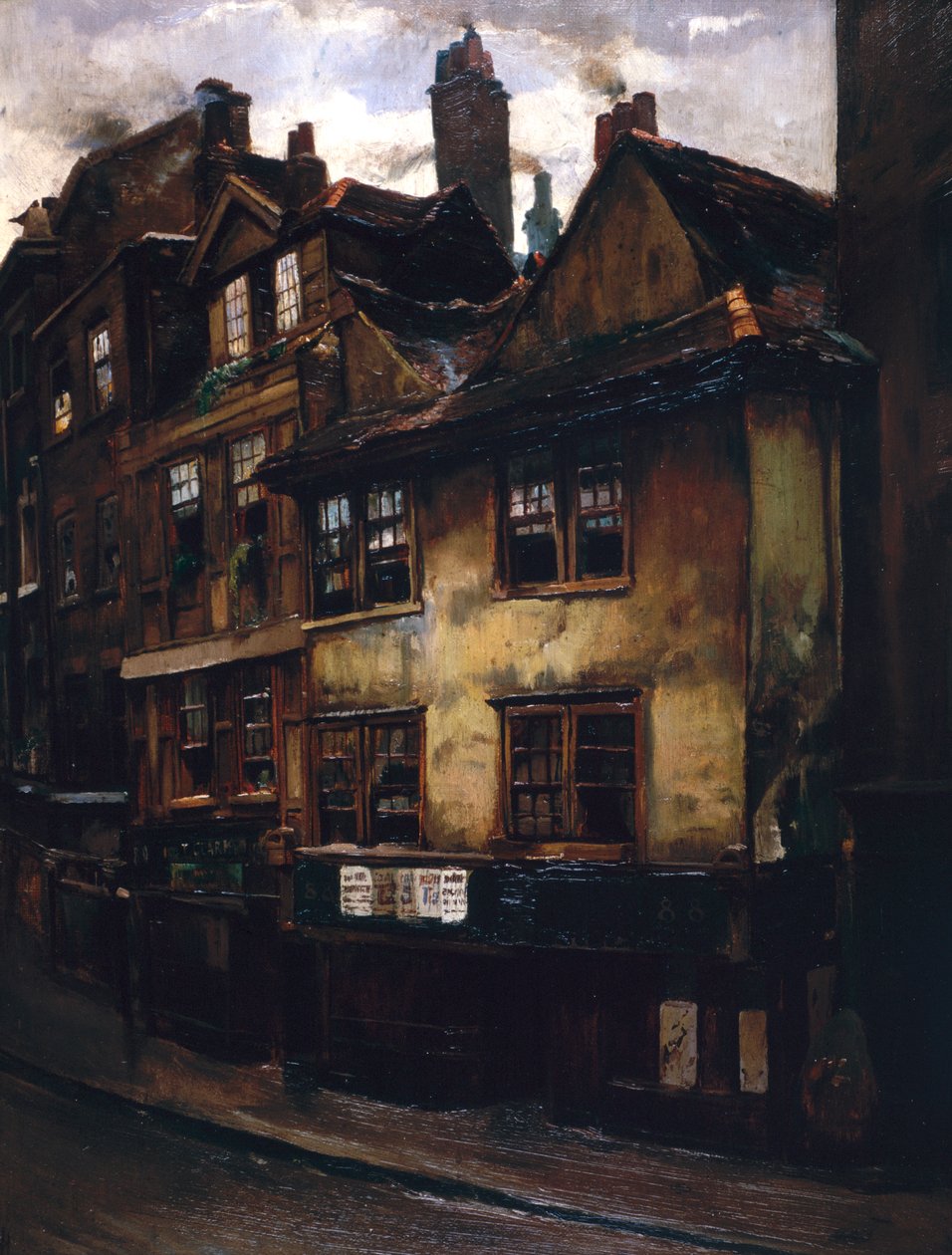 A Kakas és Szarka Tavern, Drury Lane. alkotó: Joseph Henderson