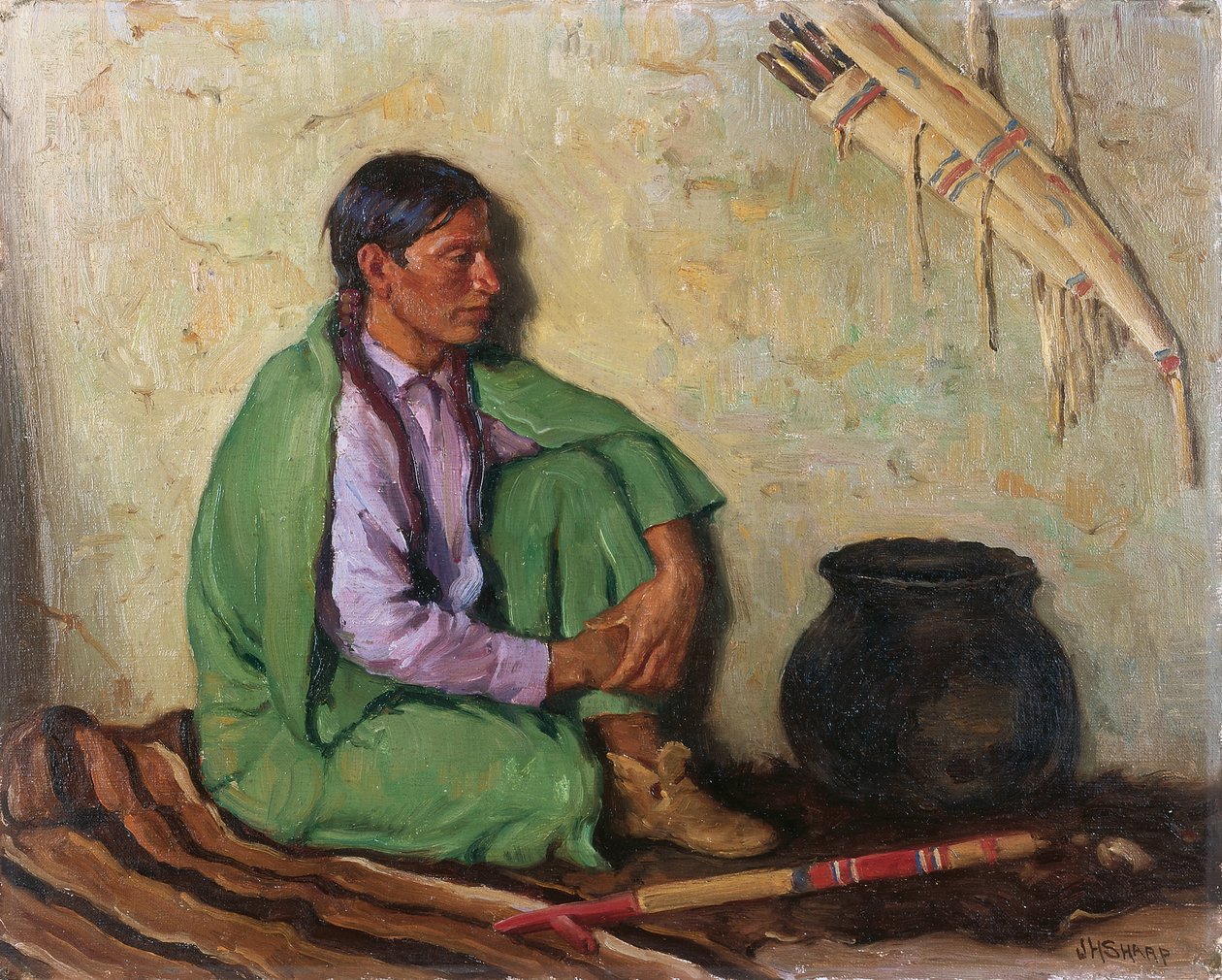 Vadászó fiú alkotó: Joseph Henry Sharp