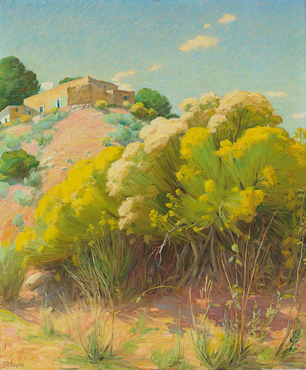 Taos Studio (olaj, vászon) alkotó: Joseph Henry Sharp