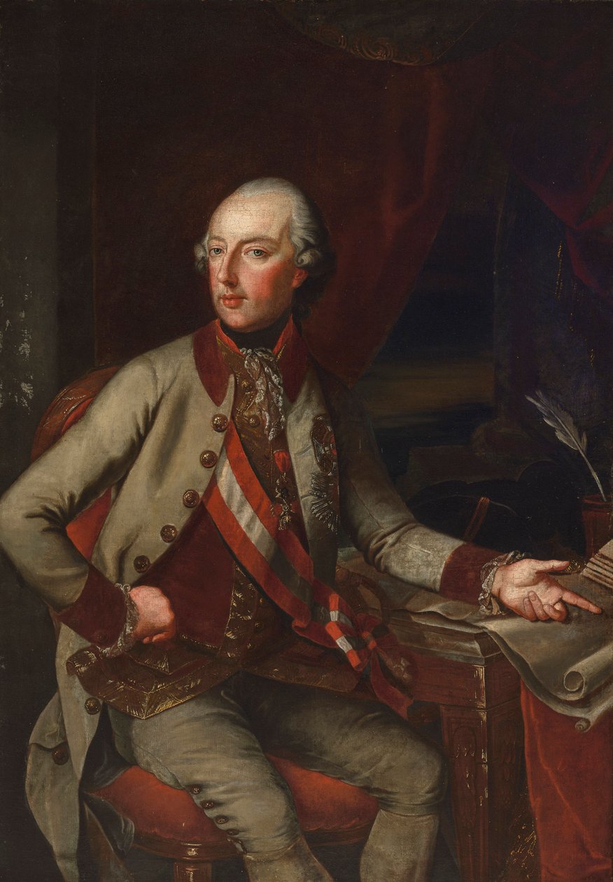 József császár portréja II alkotó: Joseph Hickel
