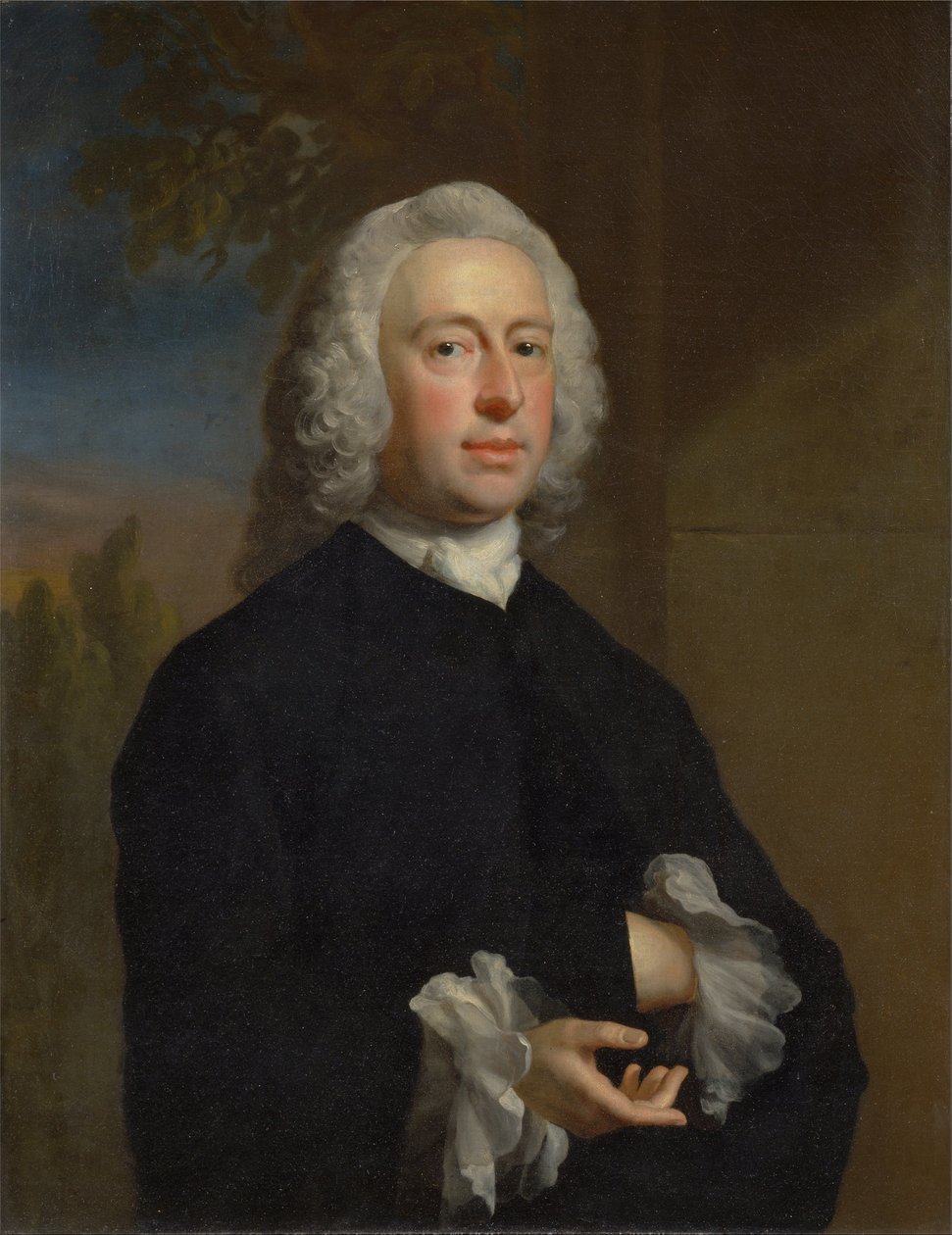 Egy ismeretlen fekete ruhás férfi alkotó: Joseph Highmore