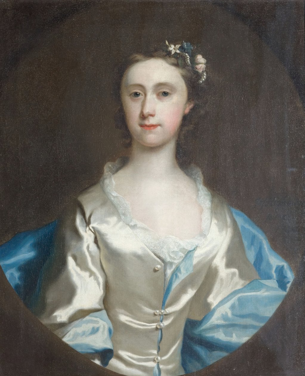 Női portré, 1745. alkotó: Joseph Highmore