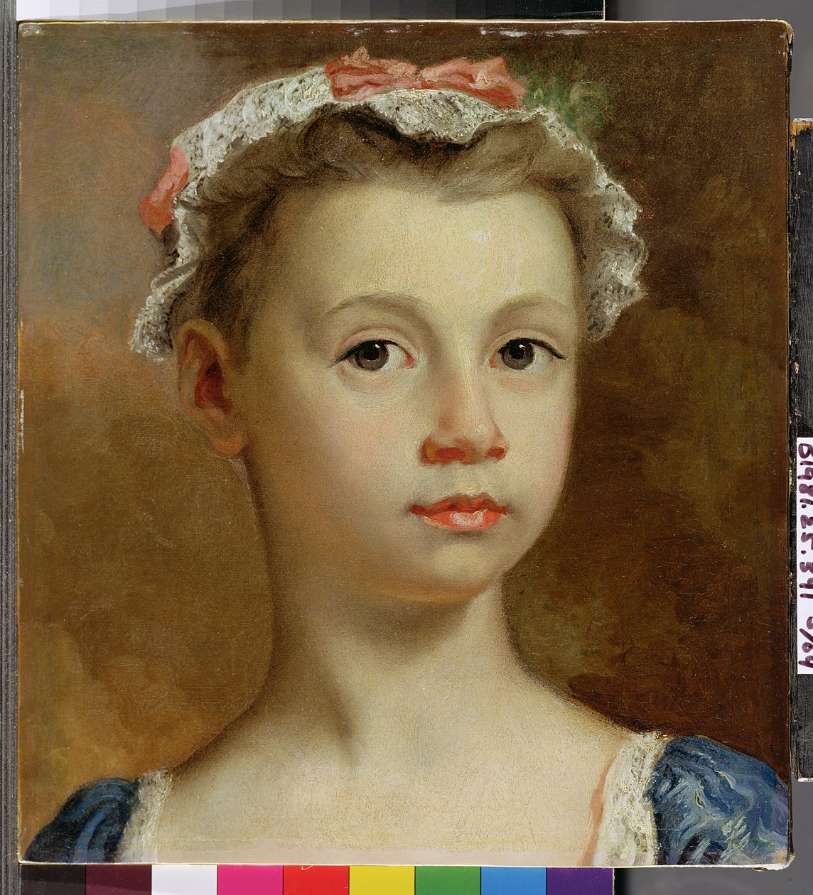 Vázlat egy fiatal lányról, 1730-40 körül alkotó: Joseph Highmore