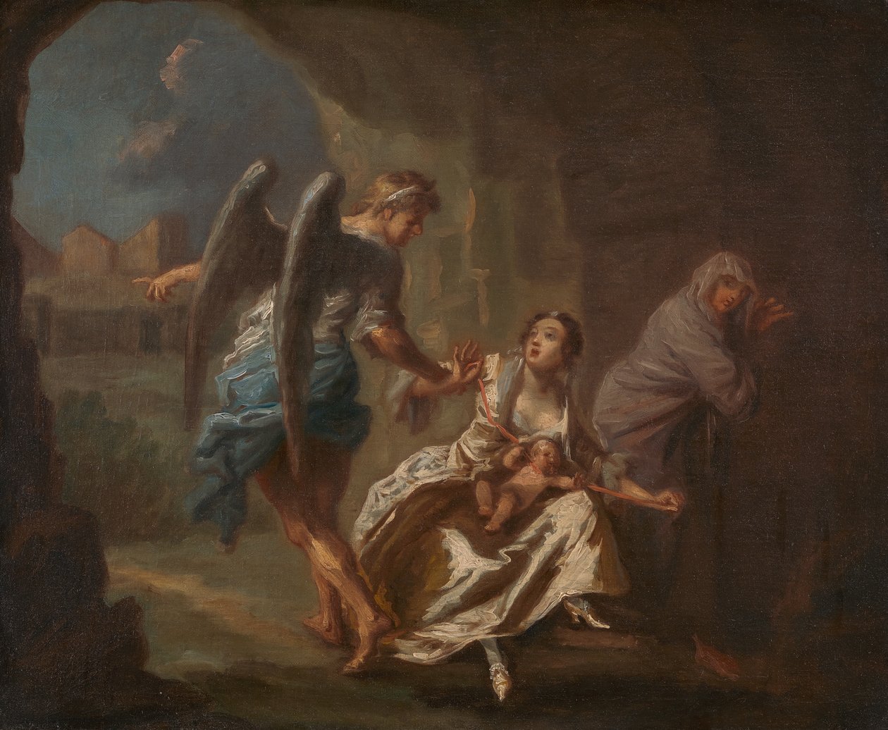Az irgalmasság angyala, kb. 1746. alkotó: Joseph Highmore