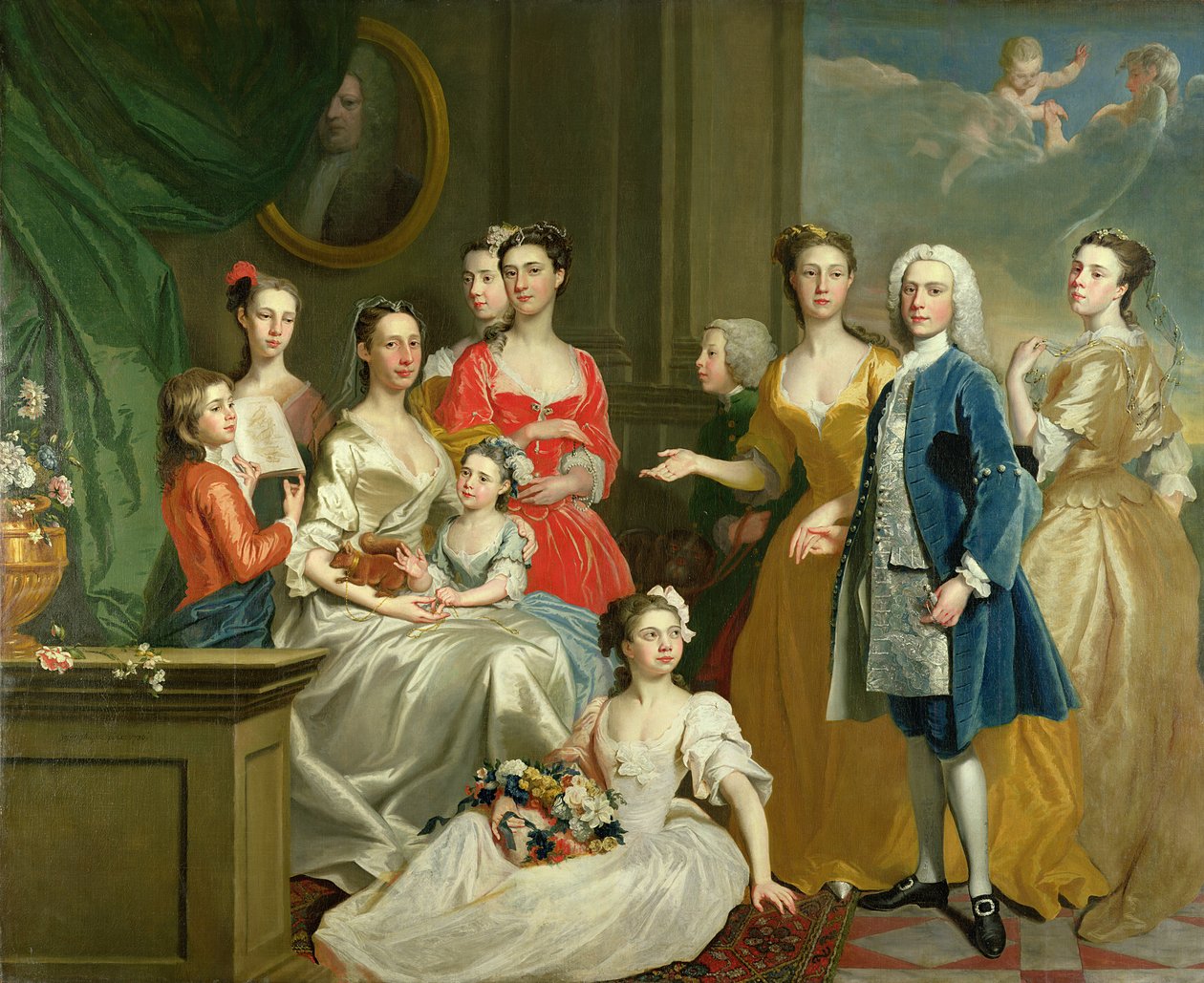 Eldred Lancelot-Lee családja, 1736 alkotó: Joseph Highmore